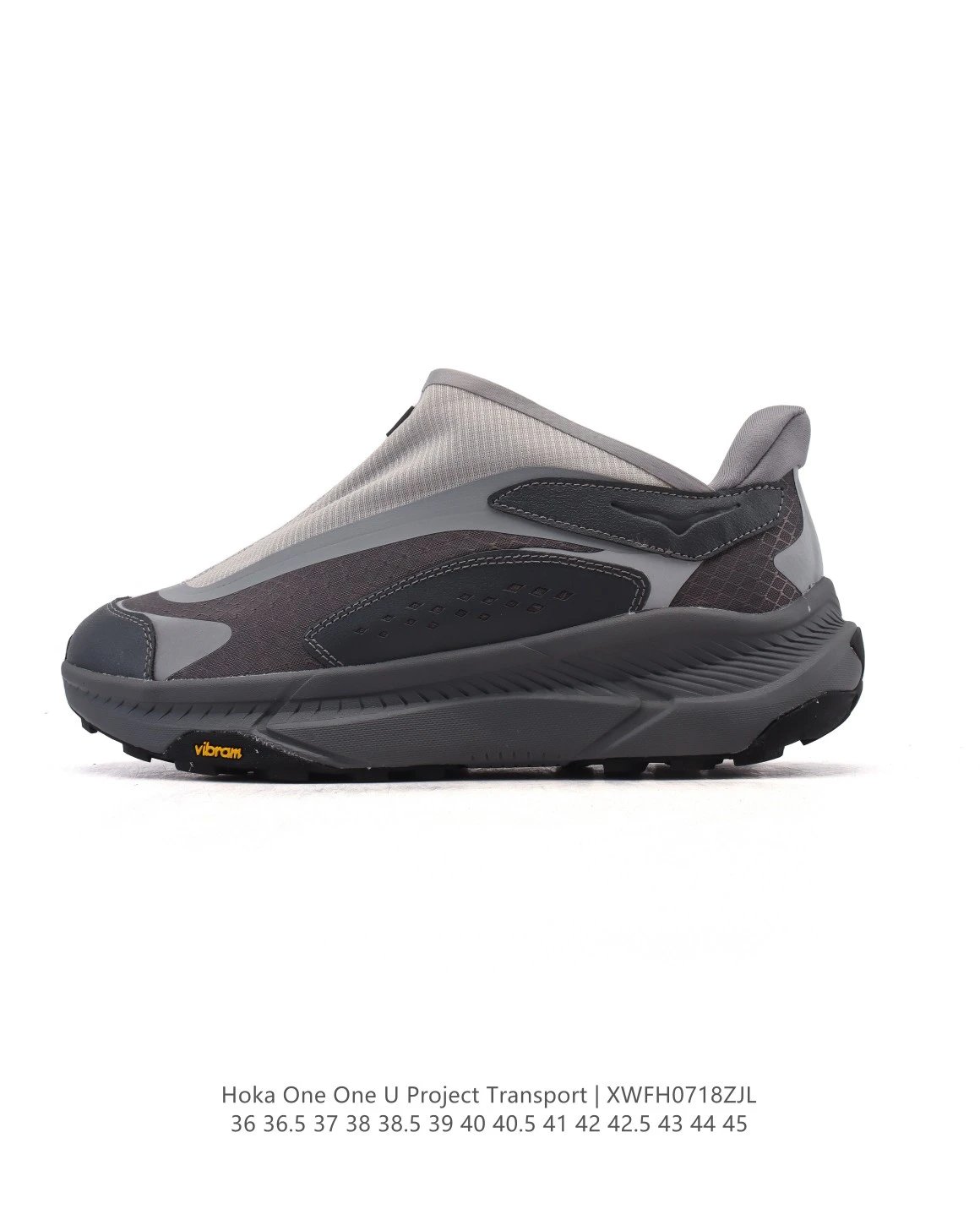 Hoka One One U Project Transport Gray Slip-On Sneakers