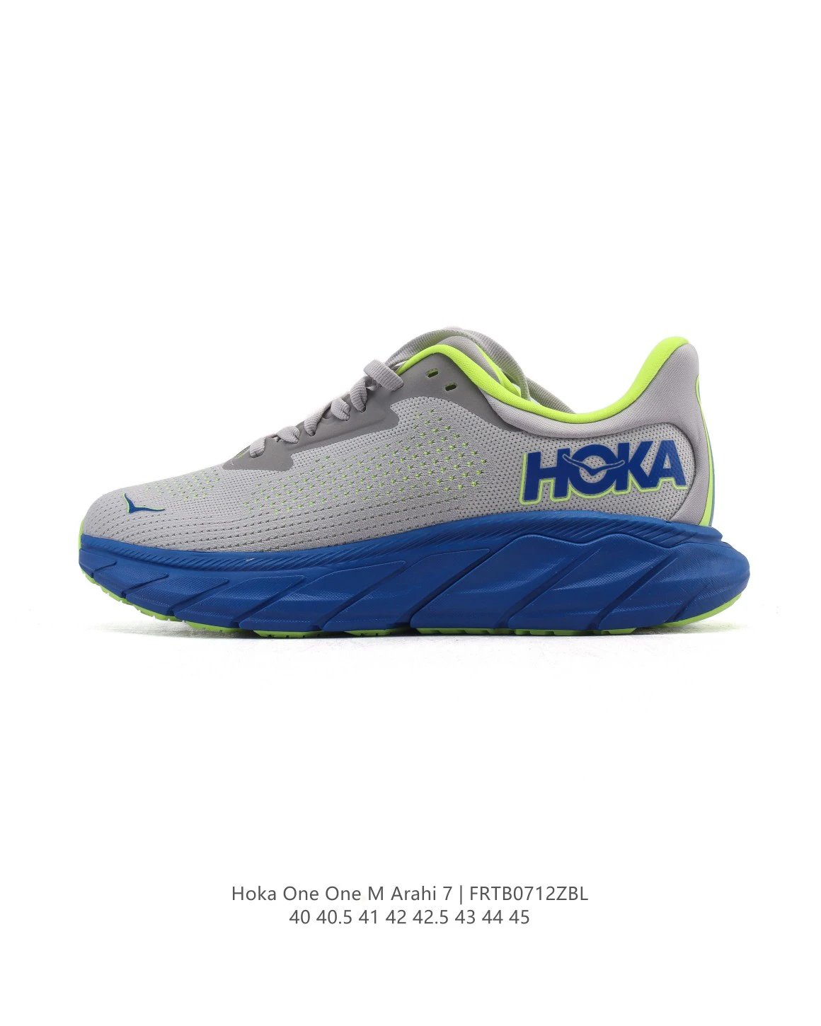 Hoka One One Arahi 7 Mens Running Shoes Gray Blue Green