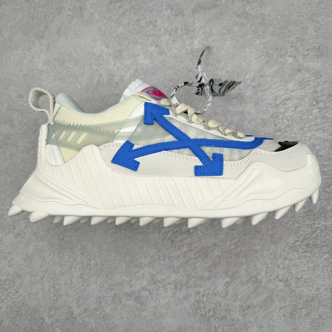 ShoesOff White Deconstructed Leather Unisex Sneakers