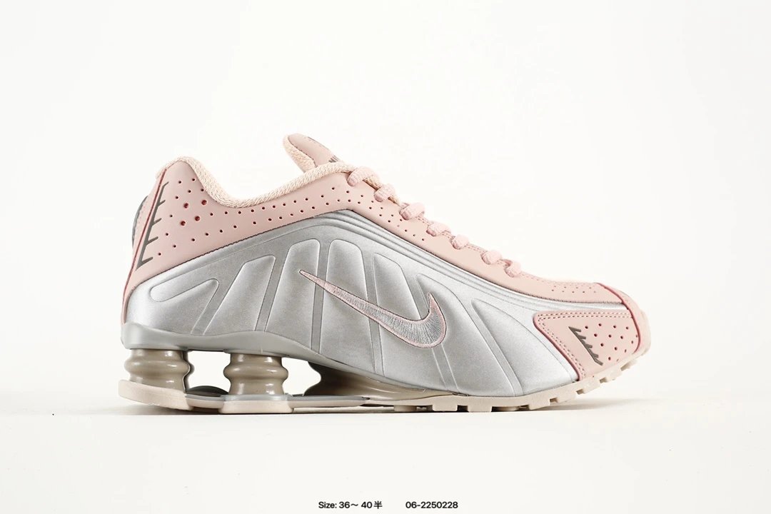 Nike Shox R4 Pink Silver Y2K Retro Running Shoes