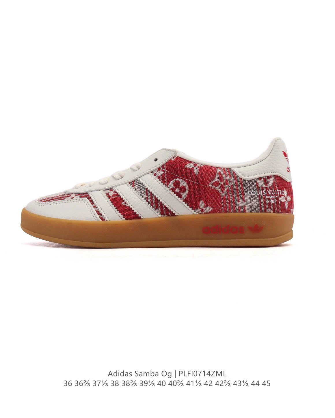 Adidas Samba OG Red White Retro Low-Top Sneakers Unisex