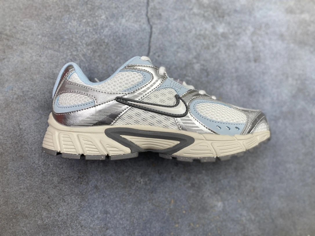Nike P-6000 Silver Light Blue Retro Running Sneakers