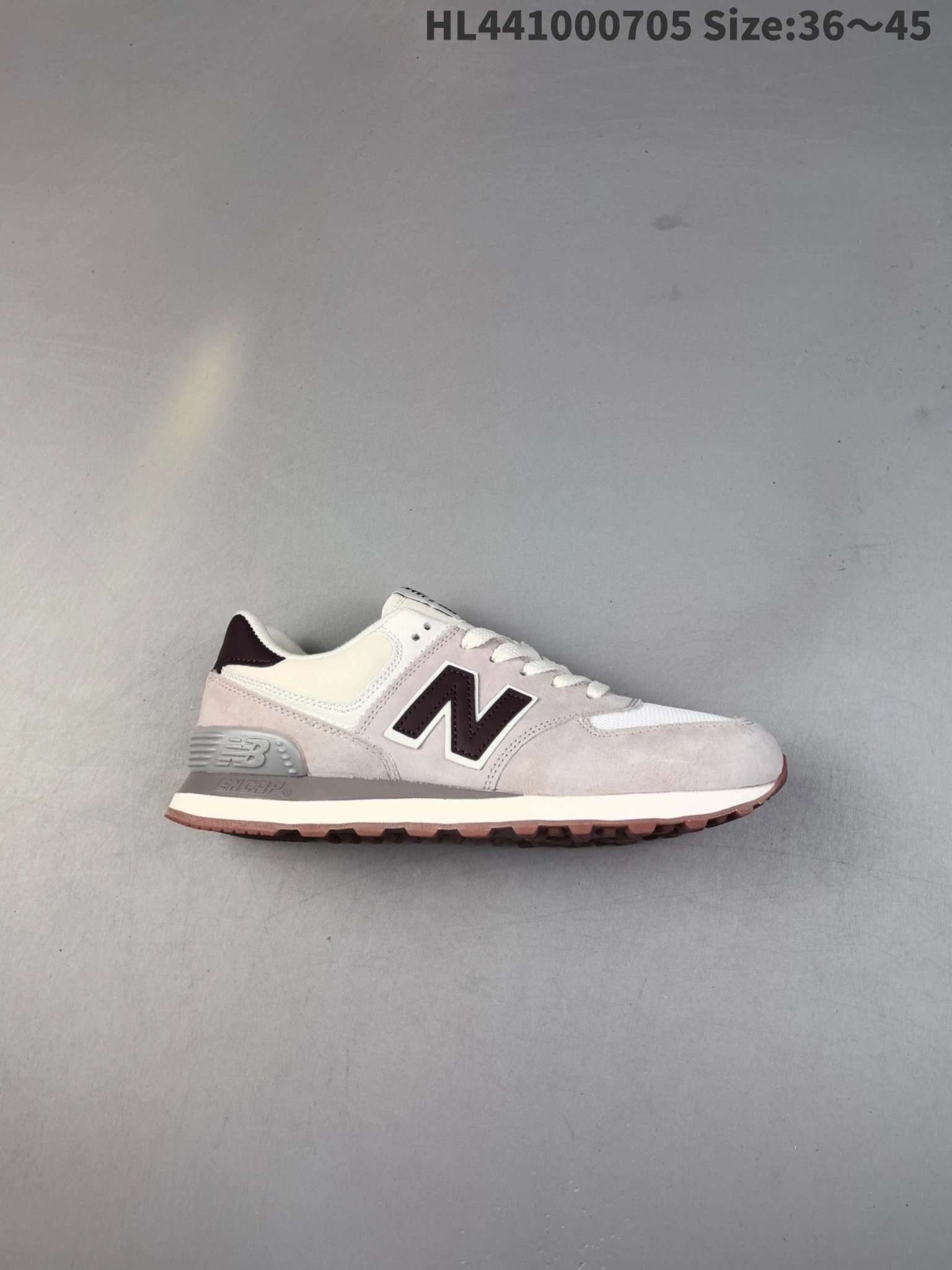 New Balance 574 Pink Beige Retro Unisex Sneakers ENCAP