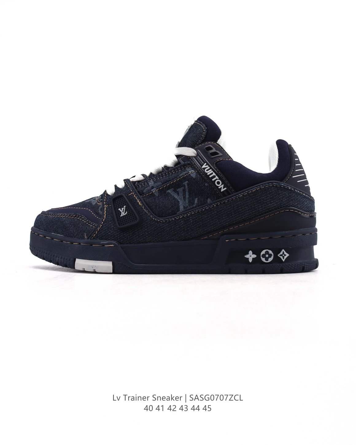 Louis Vuitton LV Trainer Denim Sneakers