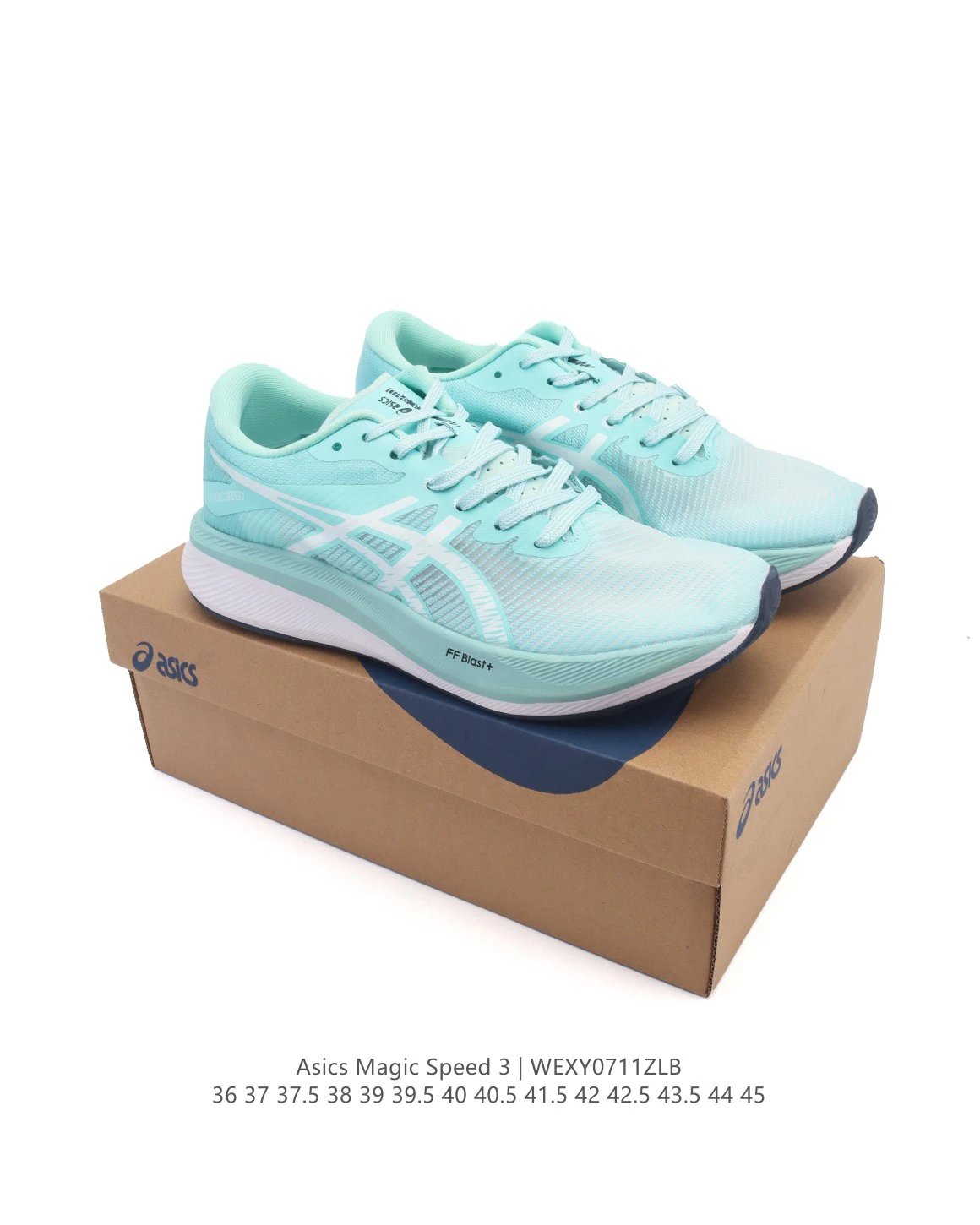 Asics Retro Running Shoes White Blue Mesh Sneakers