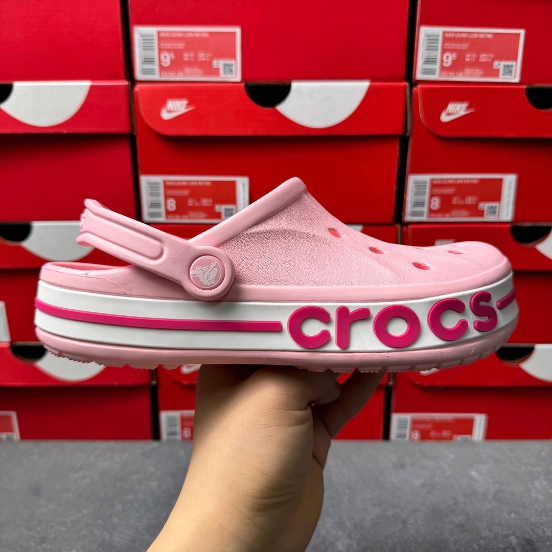 Crocs Classic Pink Platform Clogs Shoes