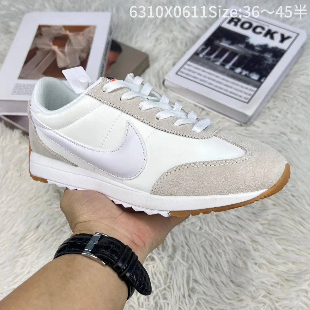 Nike Retro Waffle Beige Suede Nylon Gum Sole Sneakers