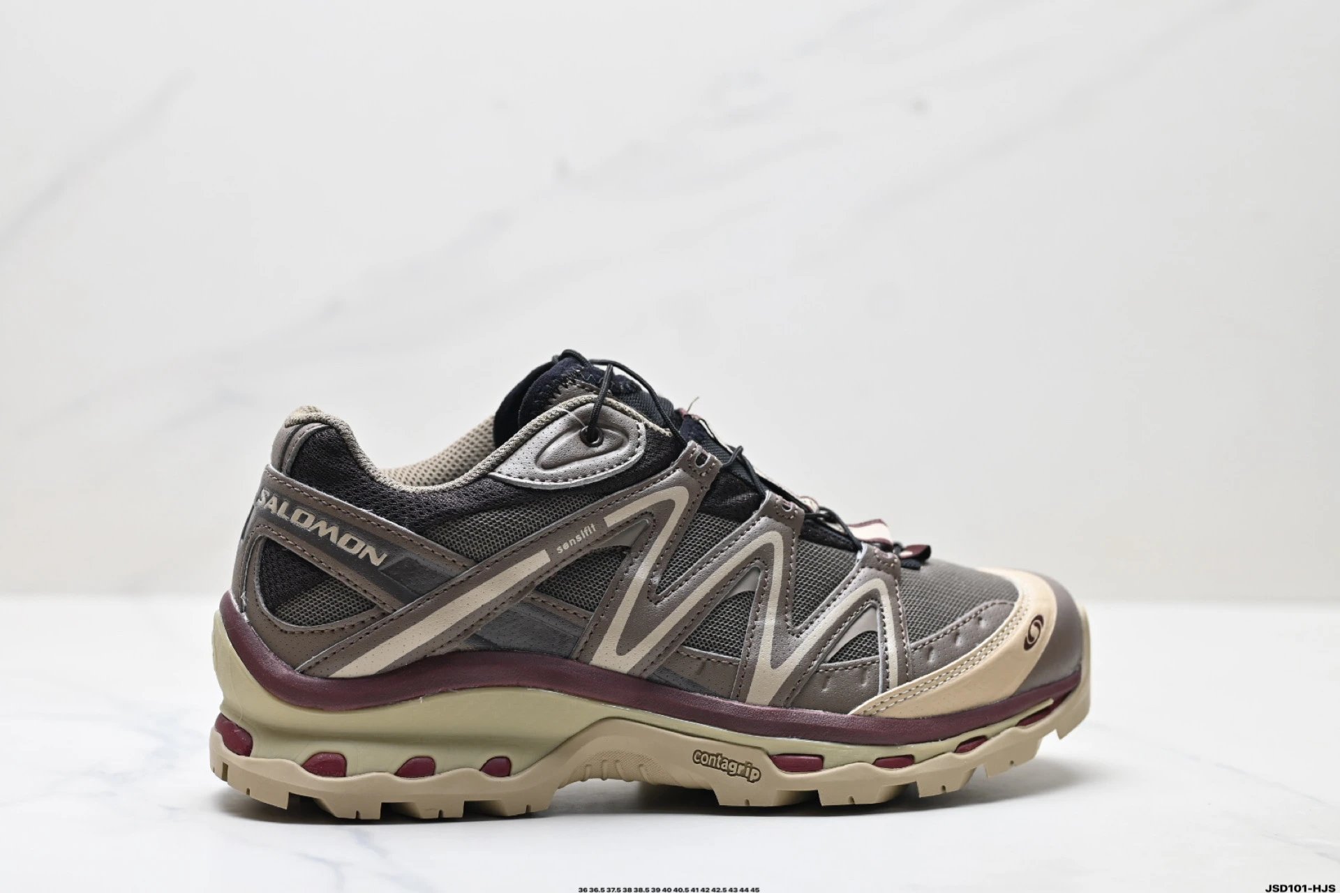Salomon XT Contagrip Trail Shoes Brown Gray Beige