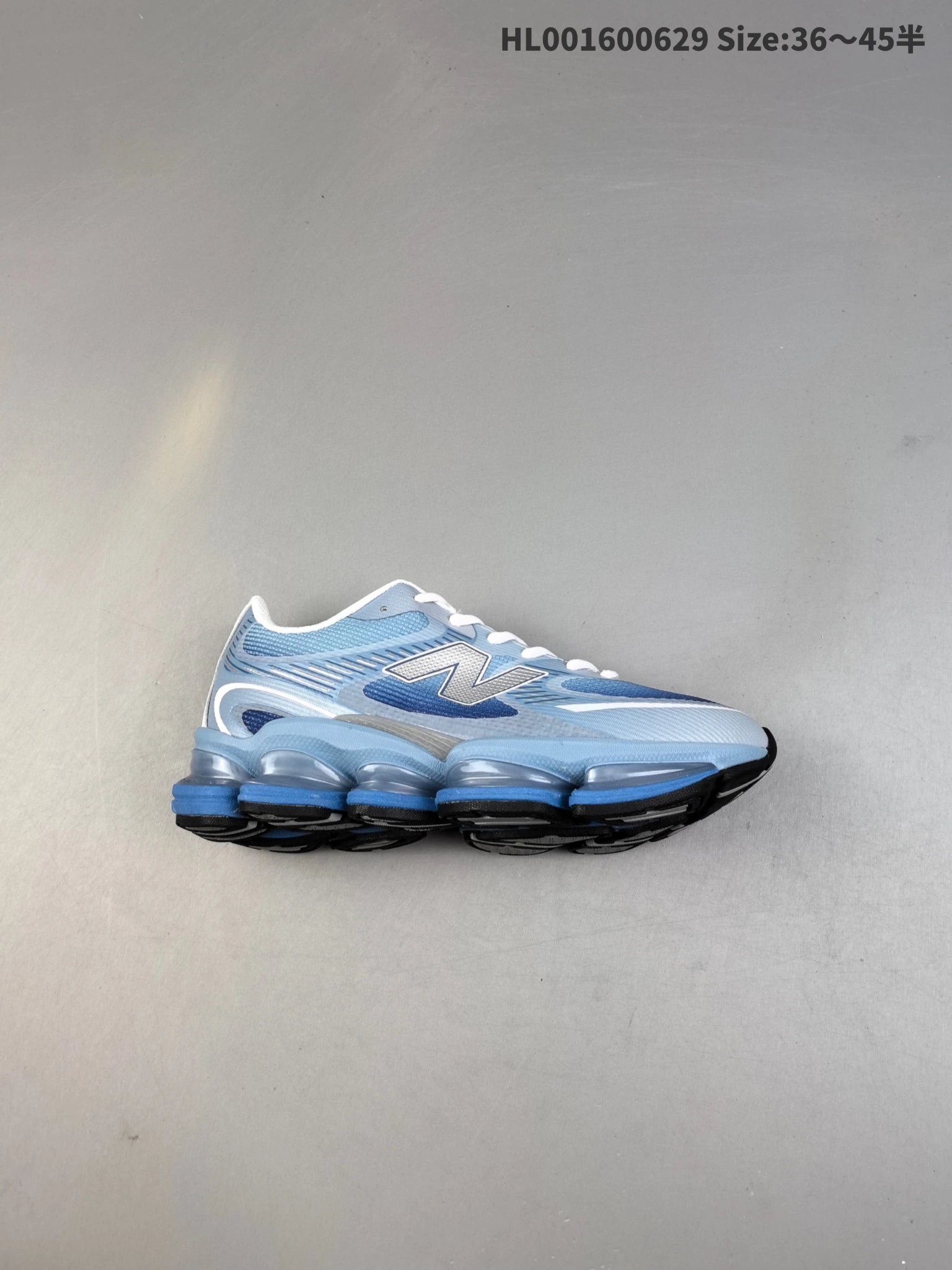 New Balance Light Blue Mesh Unisex Retro Running Shoes