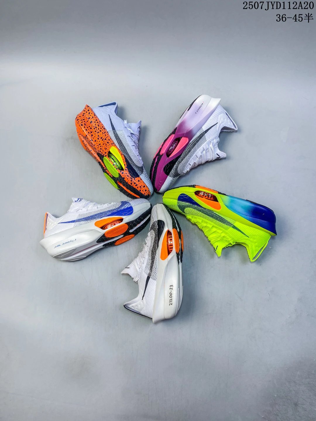 Nike Alphafly Light Blue Orange Running Shoes