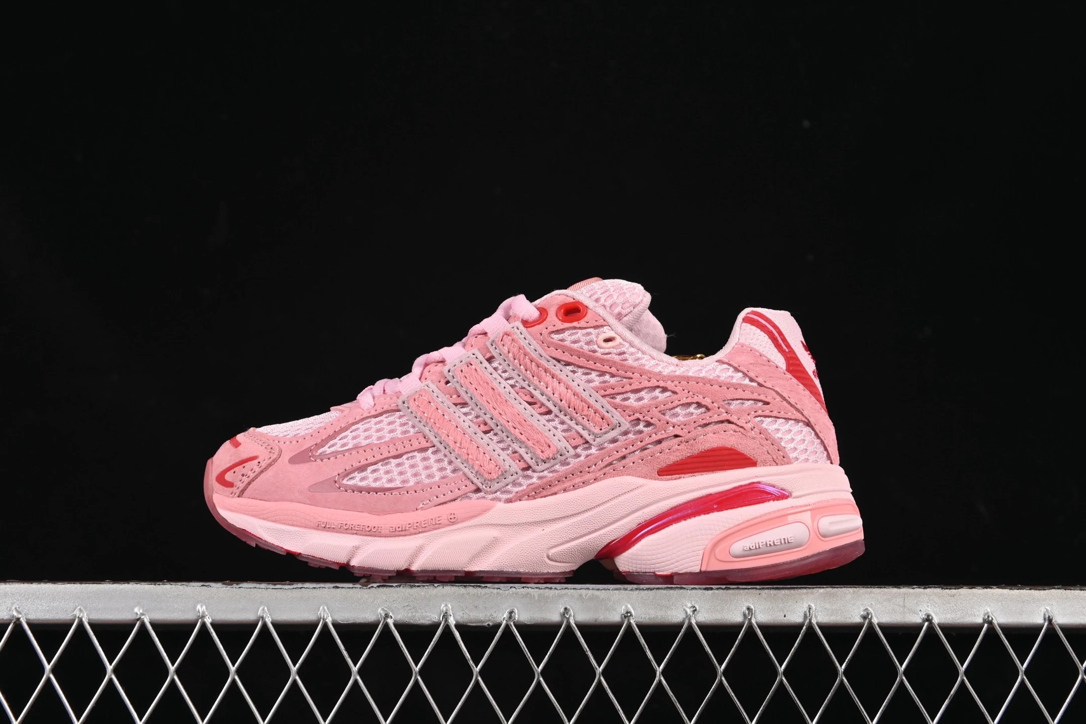 Adidas Pink Retro Running Shoes Mesh Suede adiPRENE Y2K