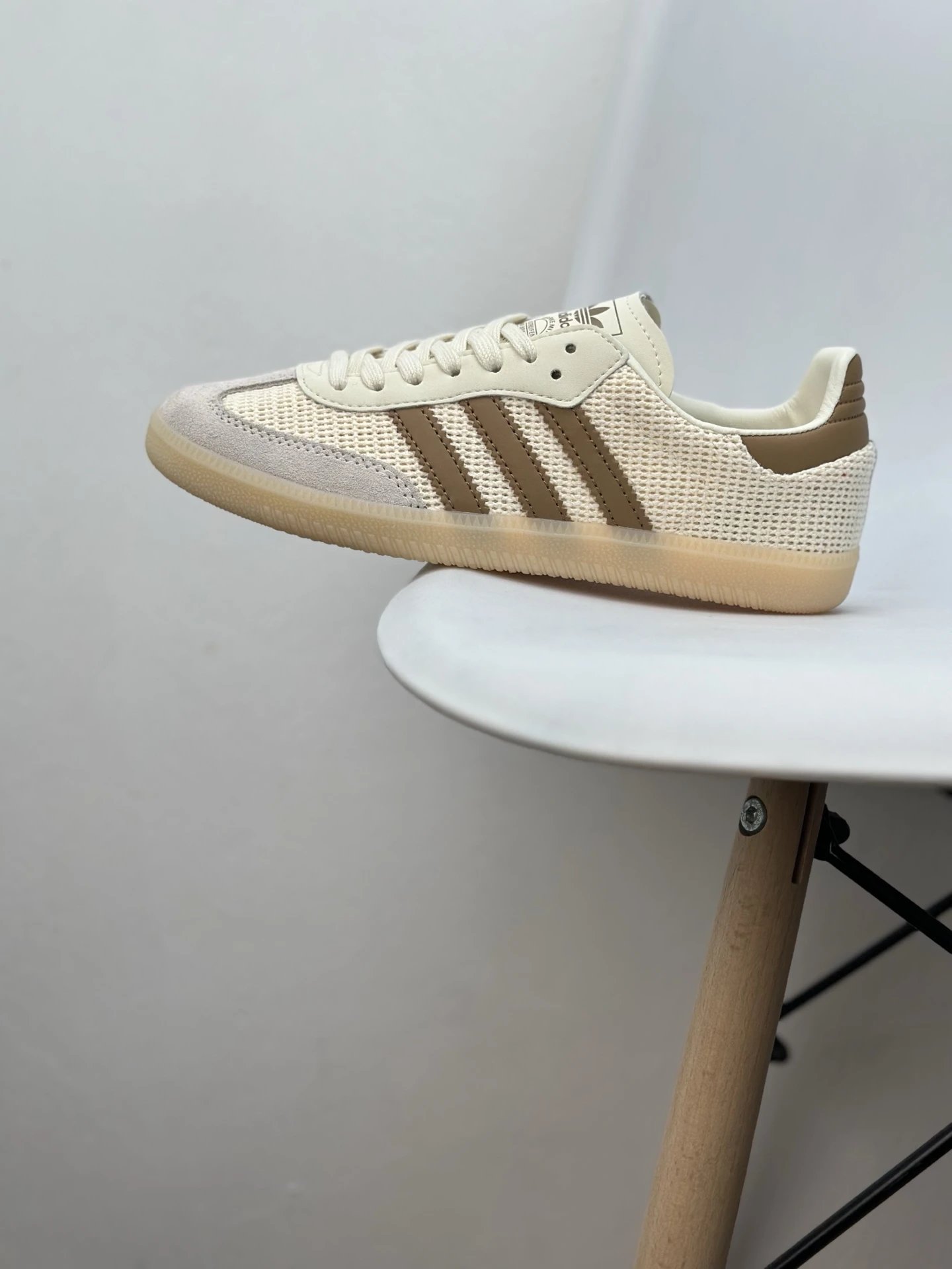 Adidas Samba OG Cream Brown Gum Sole Sneakers