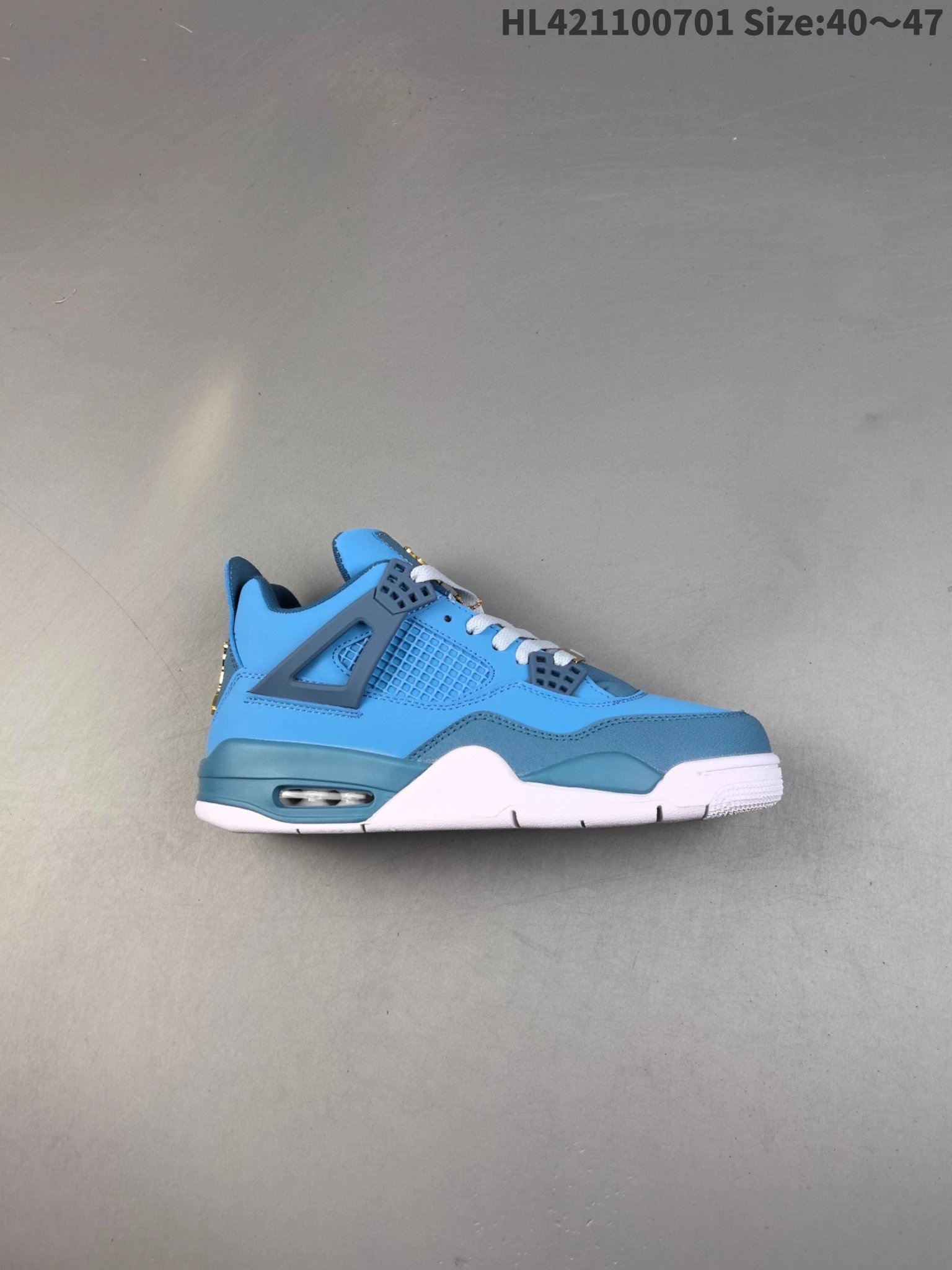 Air Jordan AJ4 Retro Lake Blue Basketball Shoes