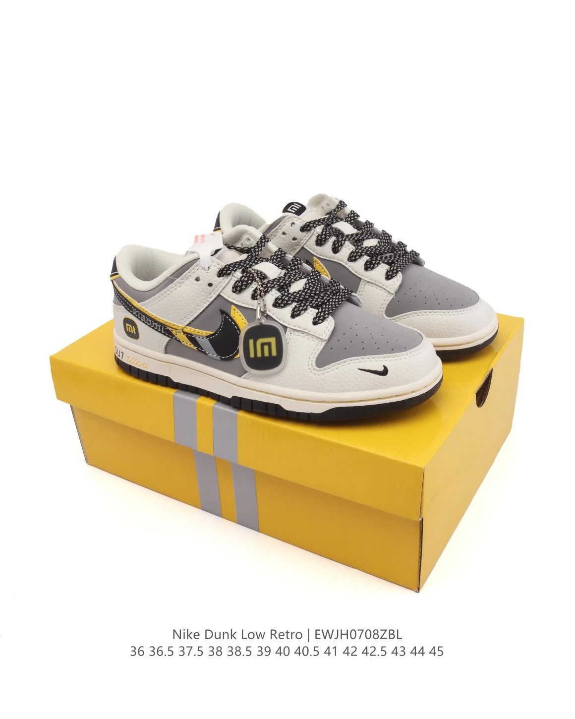 Nike Dunk Low Retro Grey Beige Black Sneakers