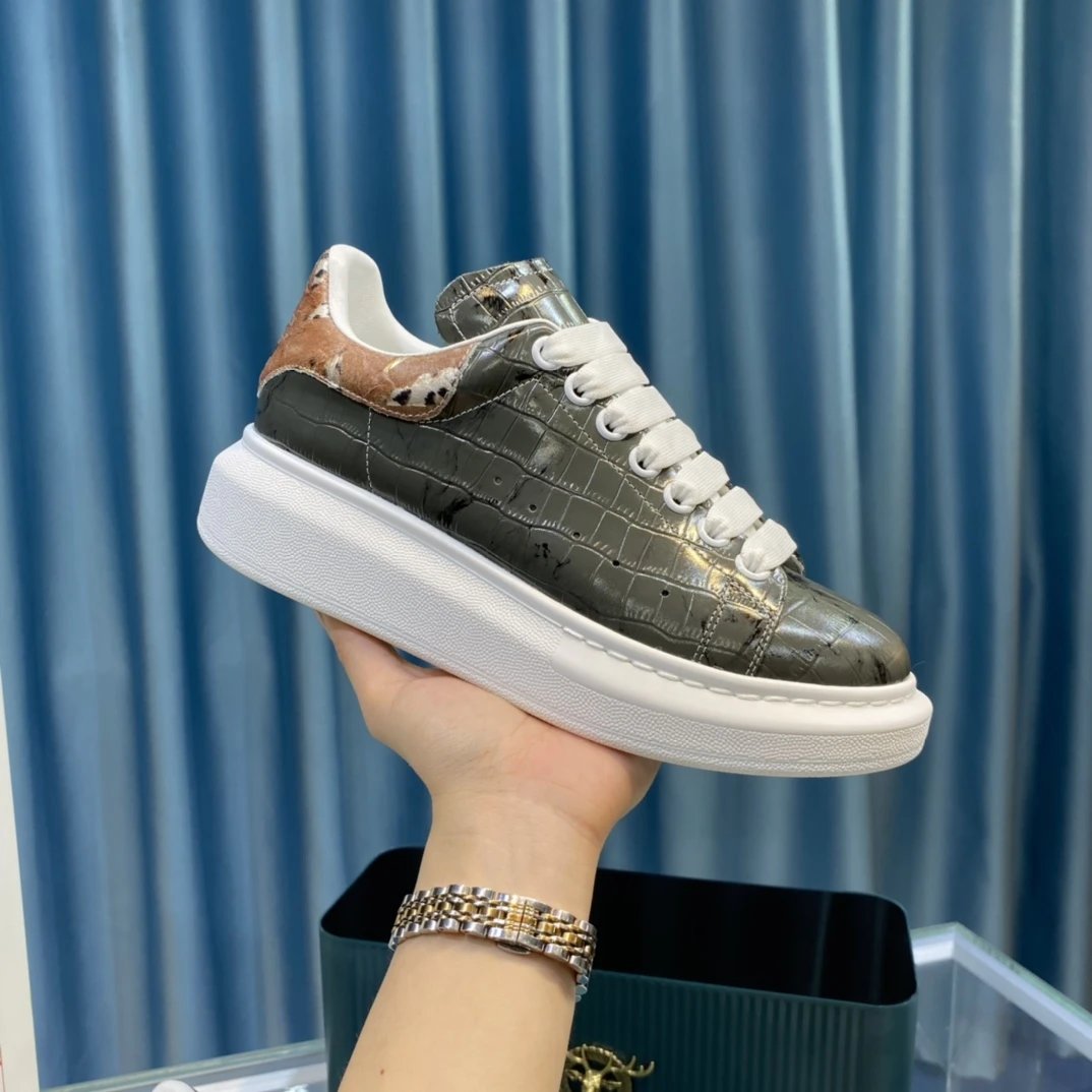 Alexander McQueen White Oversized Sole Sneakers