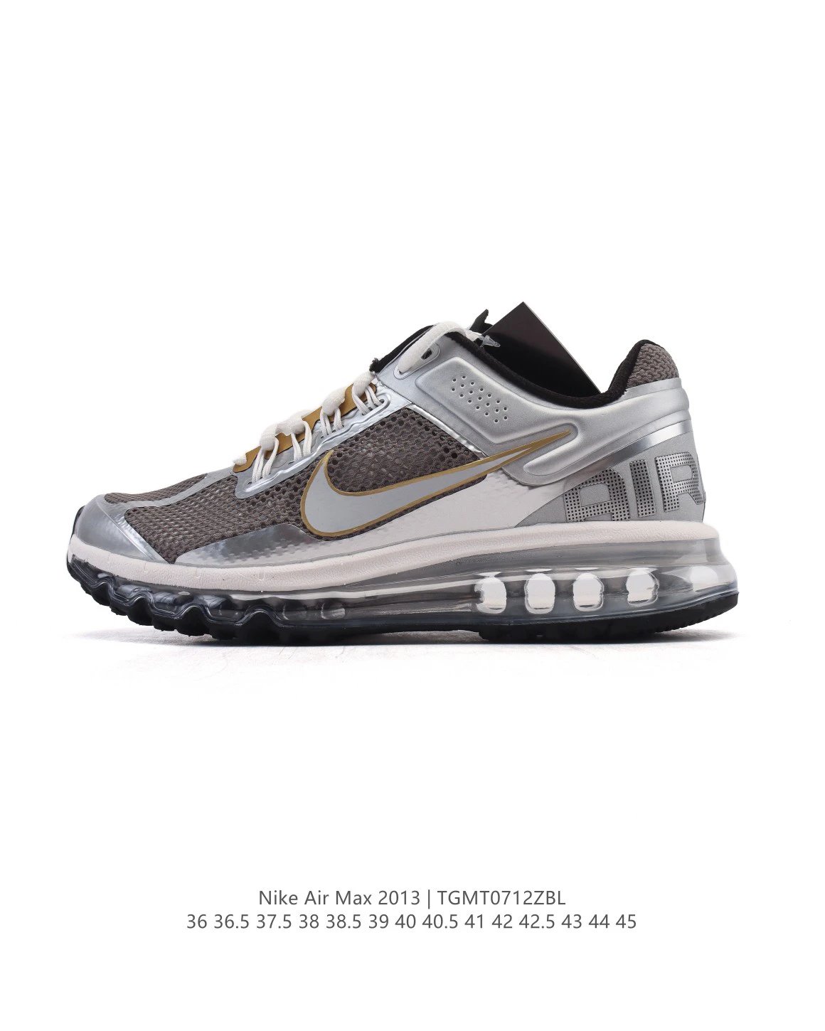 Nike Air Max 2013 Silver Grey Brown Sneakers