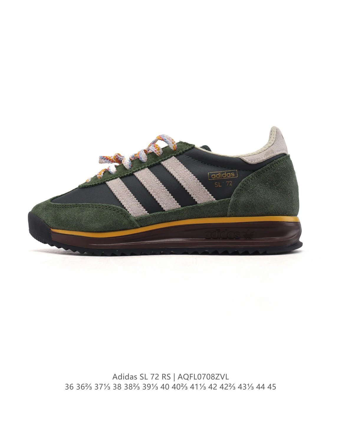 Adidas SL 72 RS Deep Green Retro Running Shoes