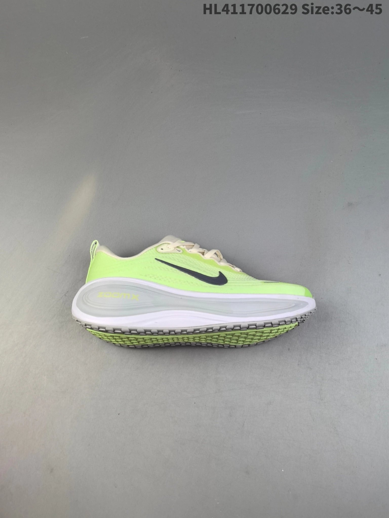 Nike ZoomX Neon Green Mesh Platform Running Shoes