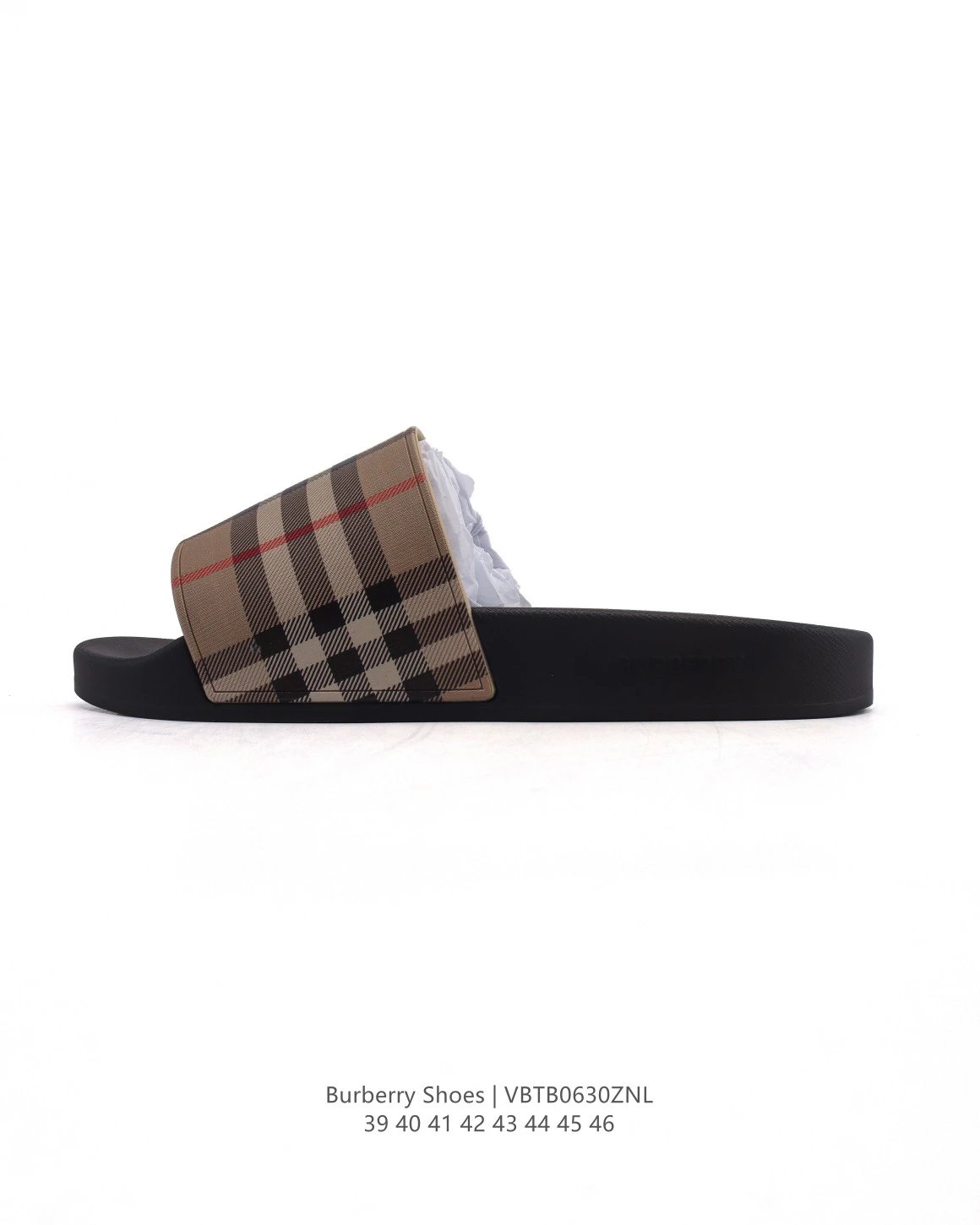 Burberry Classic Check Brown PVC Anti-Slip Slide Sandals