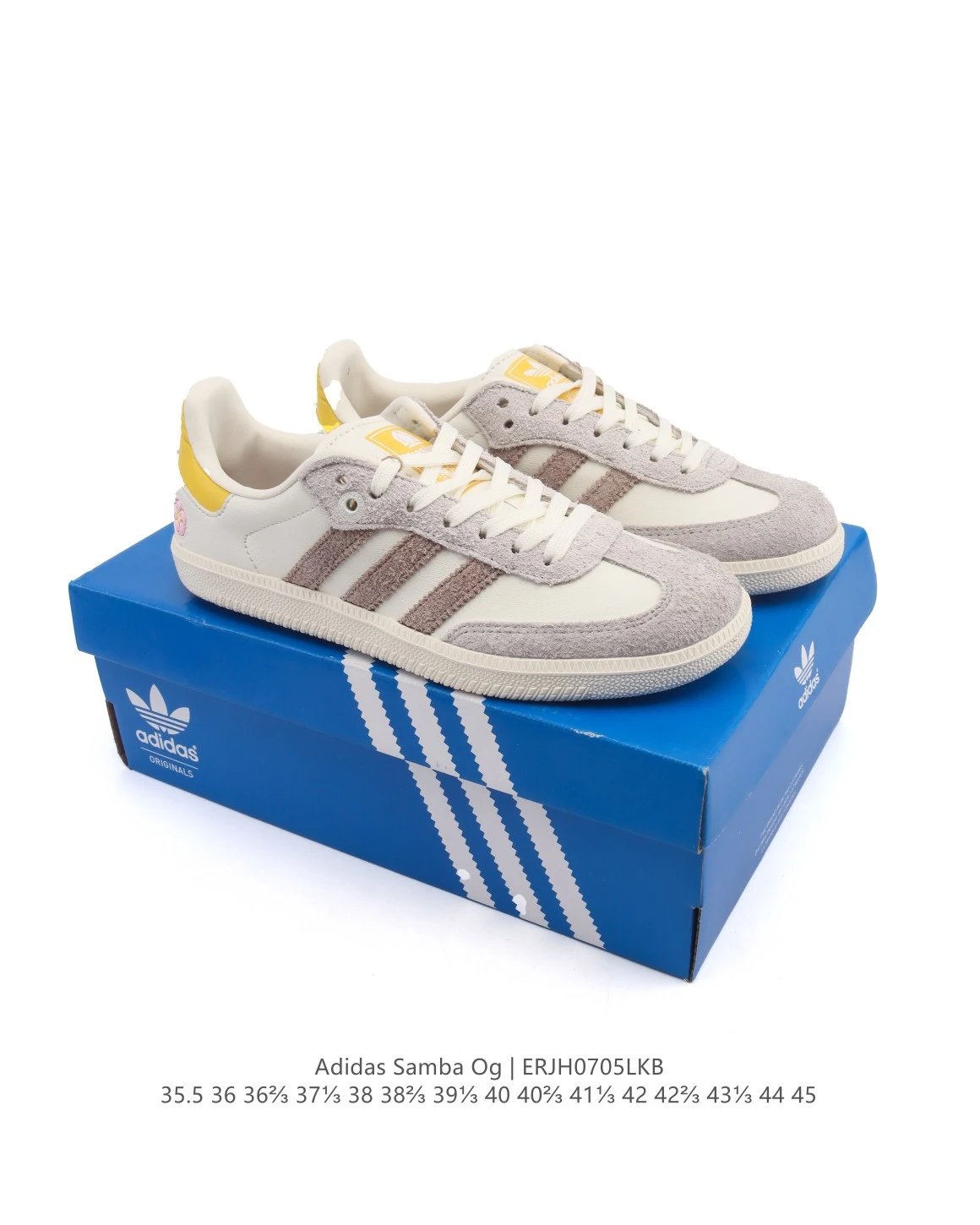 Adidas Samba OG Beige Grey Brown Suede Low-Top Sneakers
