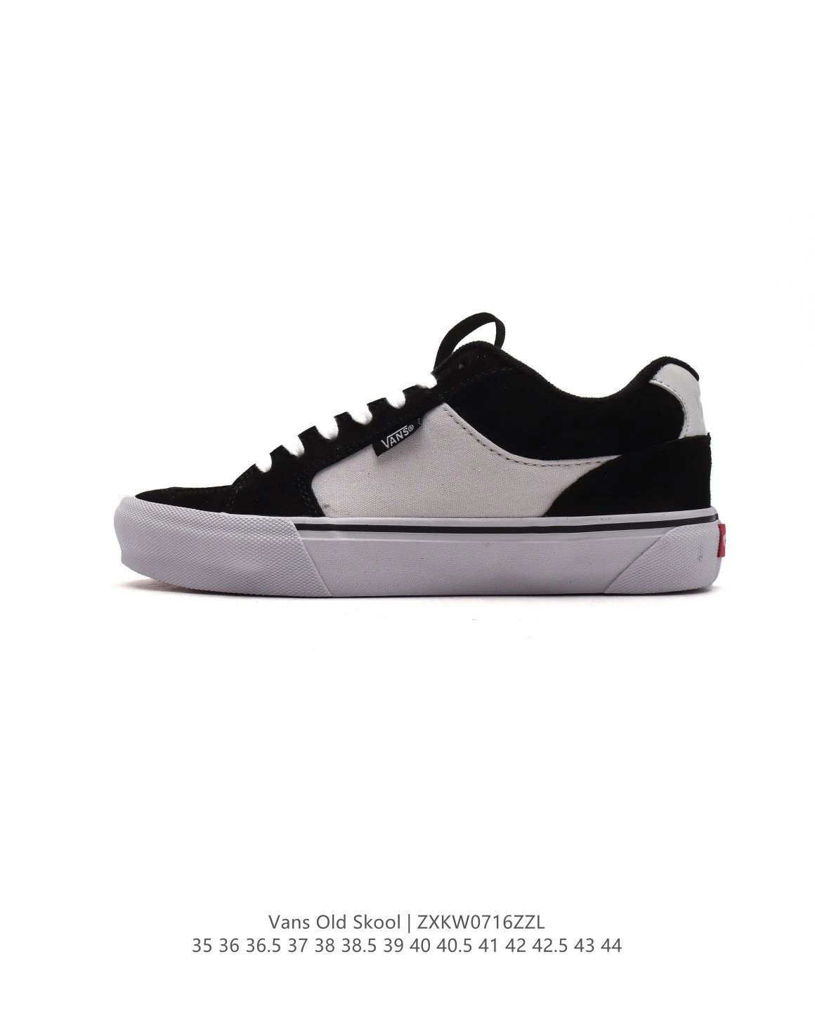 Vans Old Skool Black White Low Top Skate Shoes