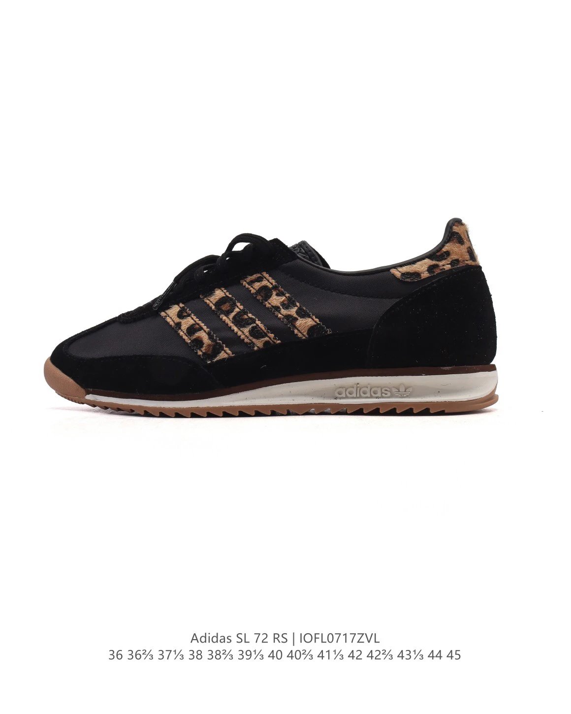 Adidas SL 72 RS Black Leopard Retro Running Shoes