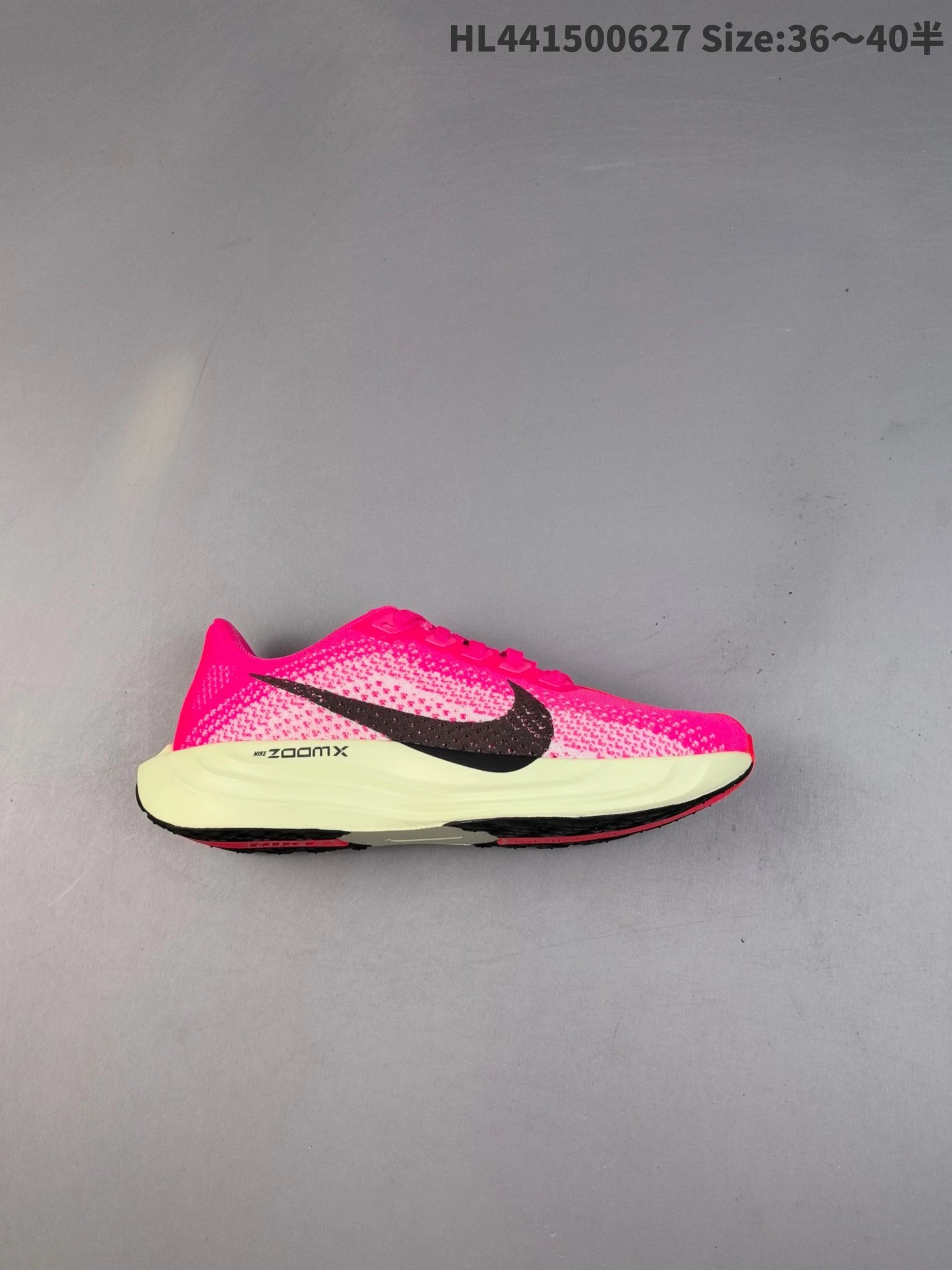 Nike ZoomX Neon Pink Mesh Racing Shoes Men Women