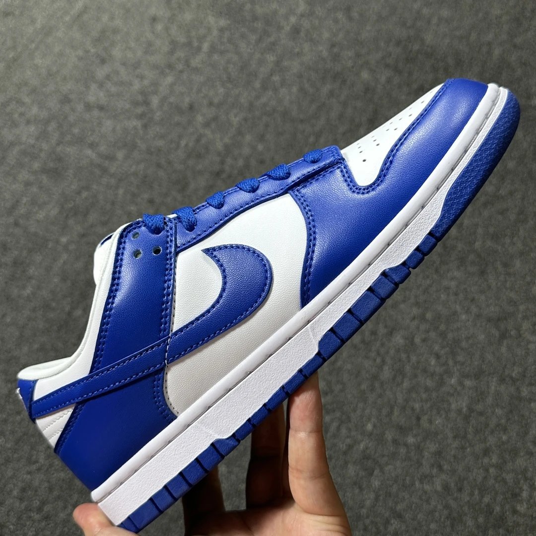 Nike Dunk Low Blue White Leather Skate Sneakers