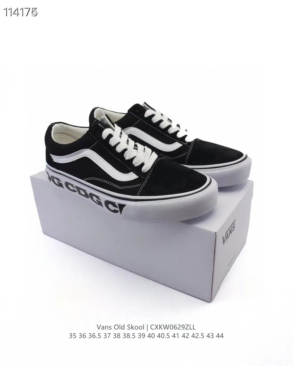 Vans Old Skool Black White Low Top Skate Shoes