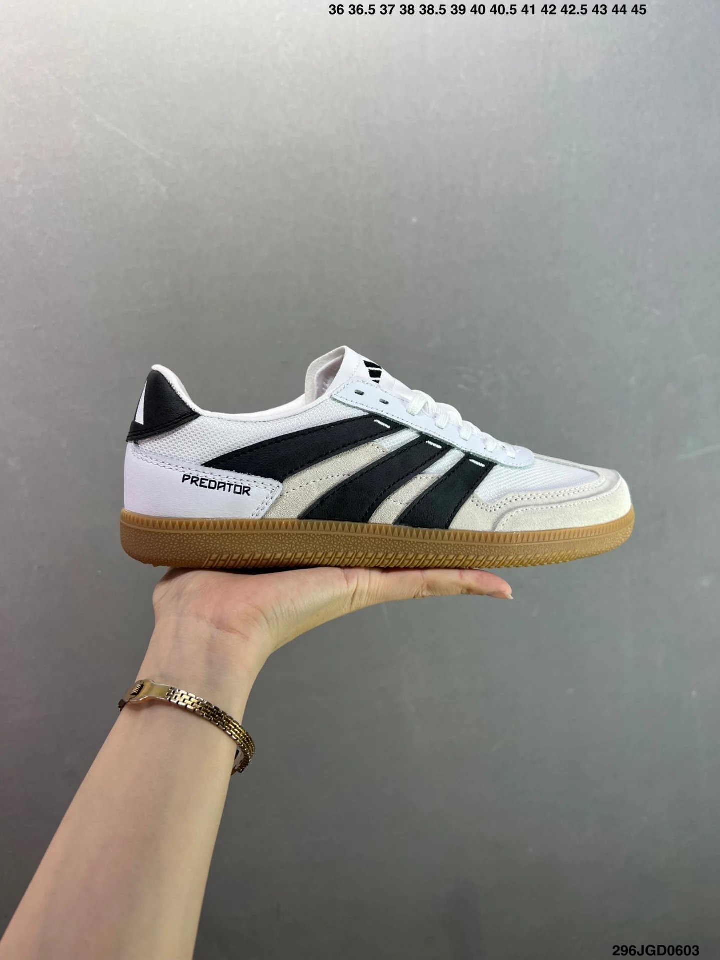 Adidas Predator White Black Gum Sole Soccer Sneakers