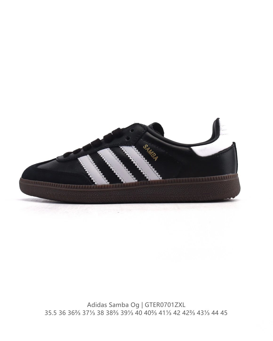 Adidas Samba OG Retro Low Top Black White Sneakers