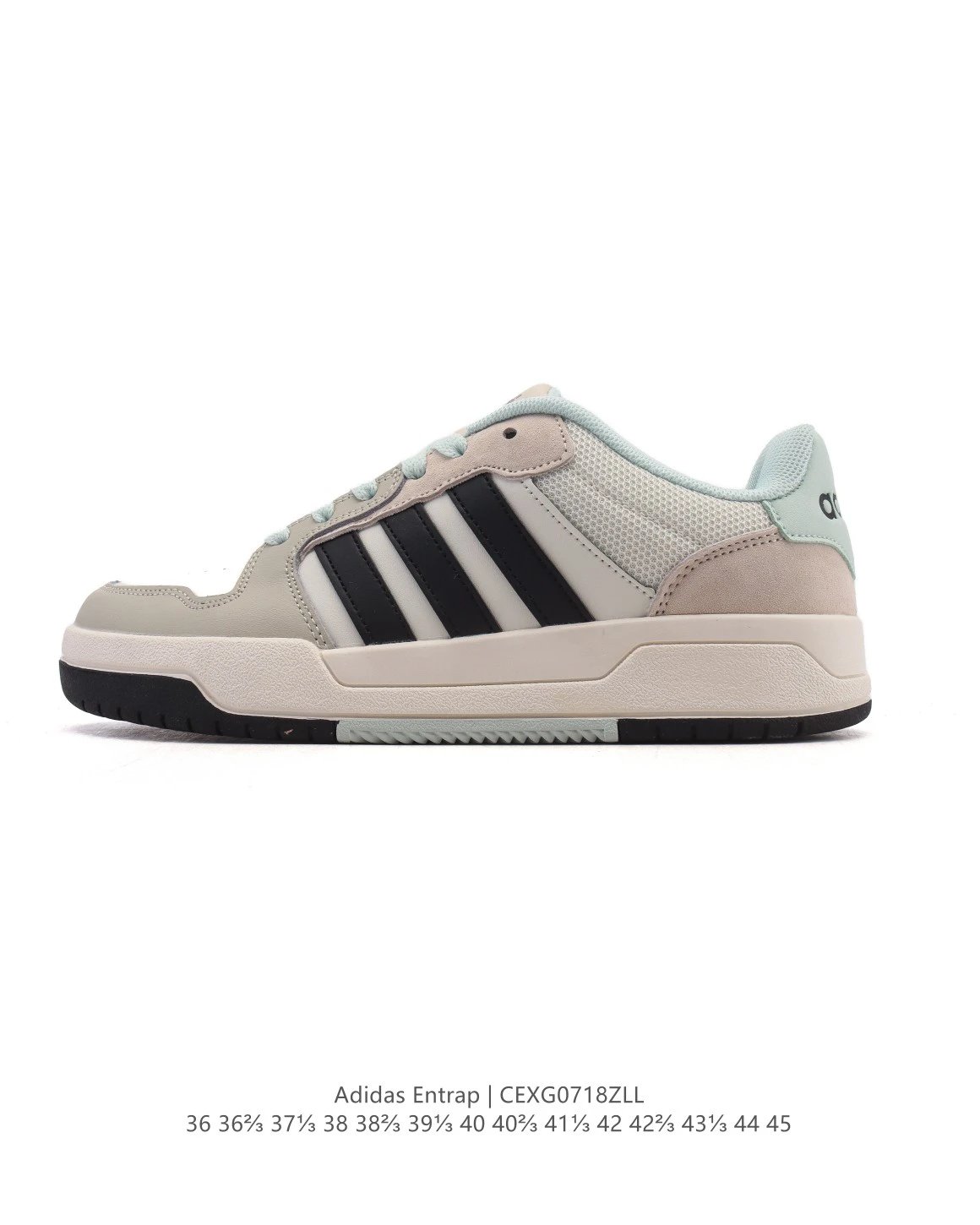 Adidas Entrap 90s Unisex Mesh Suede Grey Black Sneakers