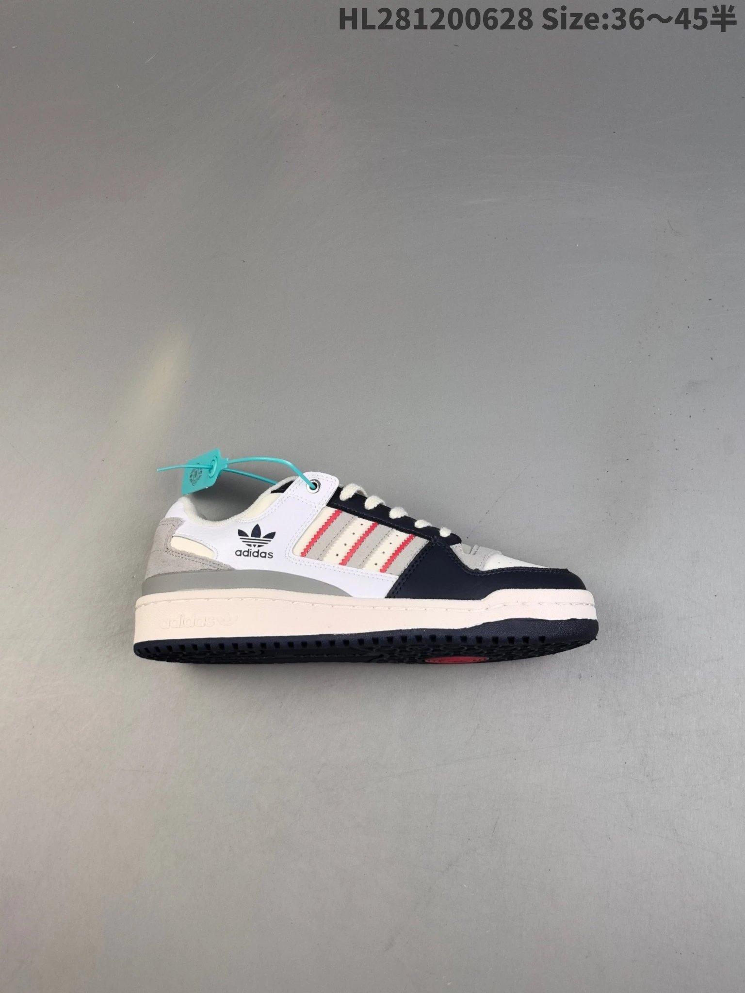 Adidas Originals Forum Low White Blue Red Retro Sneakers