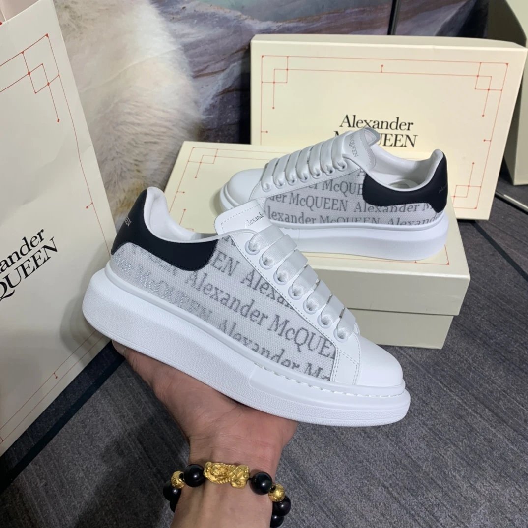 Alexander McQueen Black Platform Sneakers Shoes