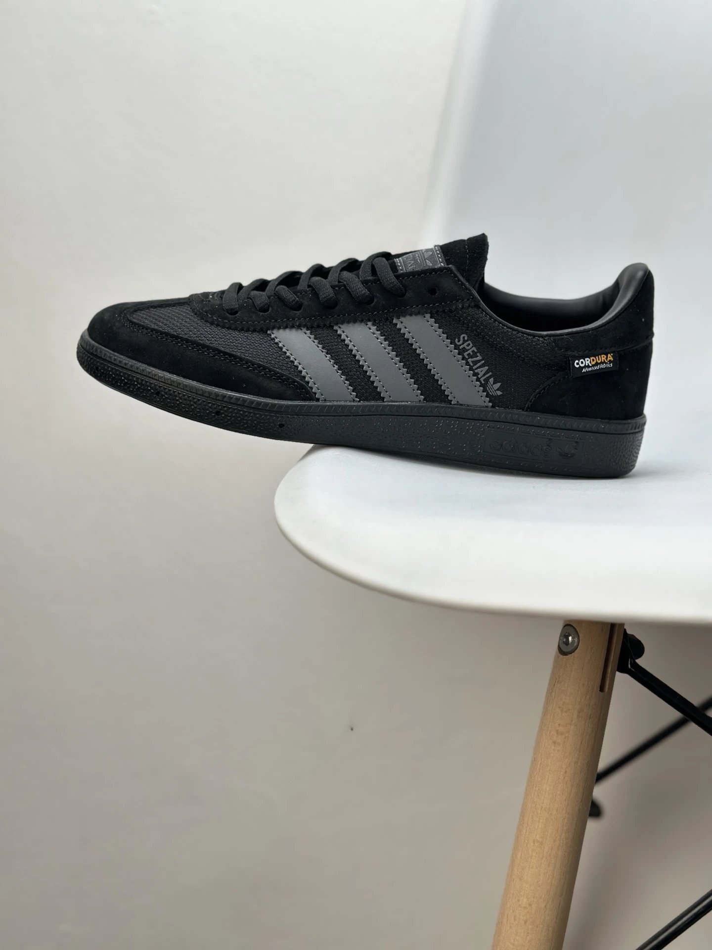 Adidas Spezial CORDURA Black Suede Low Top Sneakers
