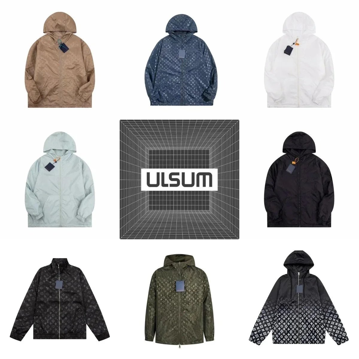 Louis Vuitton Monogram Pattern Hooded Jacket