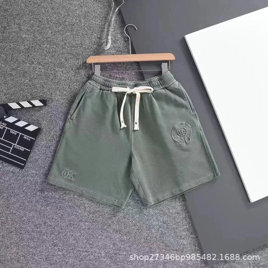 Chrome Hearts Sweat Shorts Horseshoe Logo Green