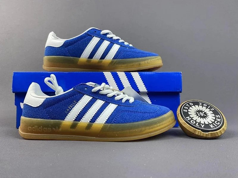 Adidas Gazelle Blue Suede Sneakers