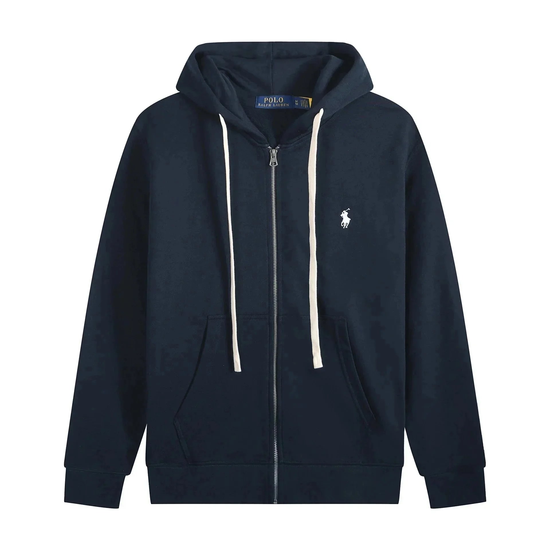 White Cord Zipper Treasure Blue White Label