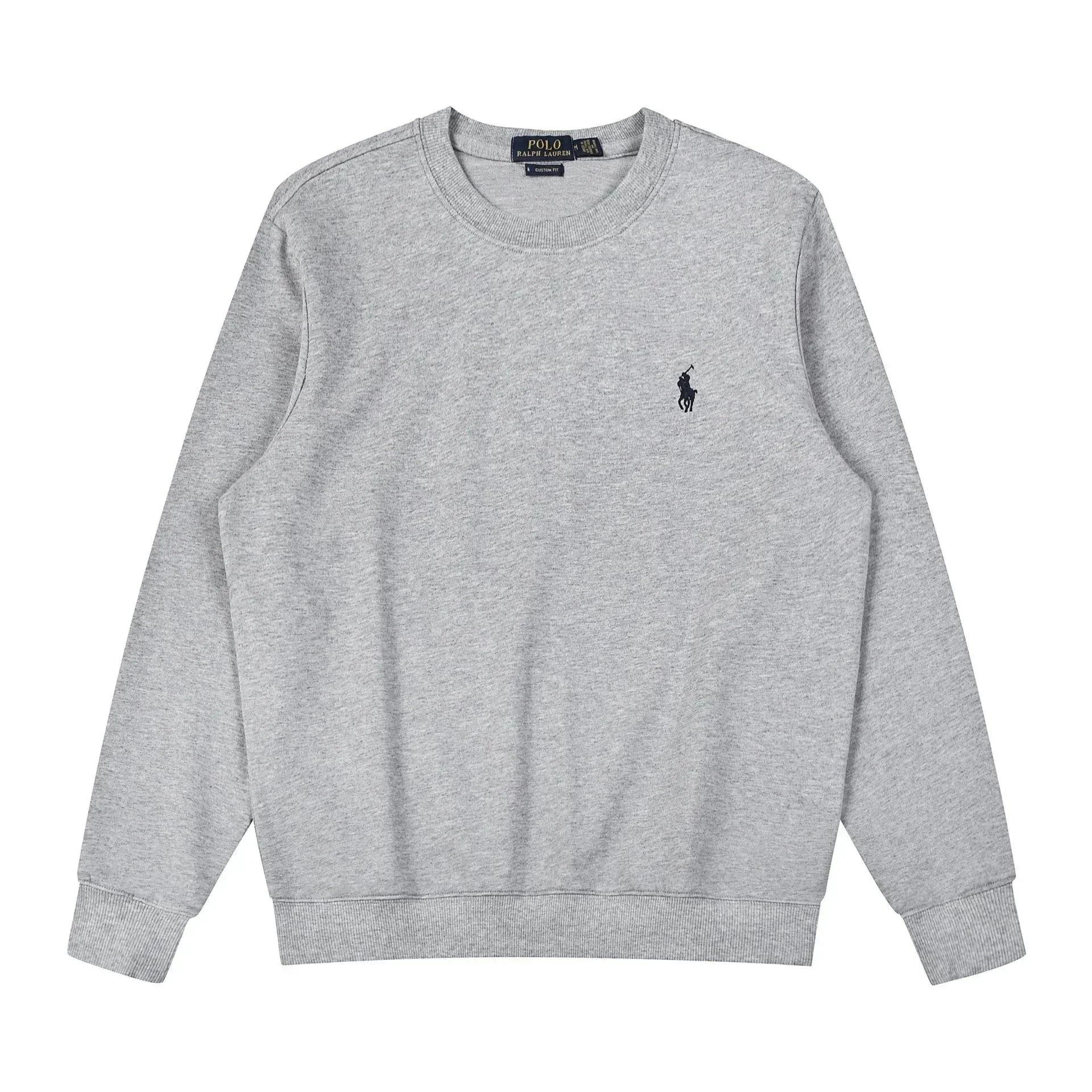 Round Neck Gray Black Label