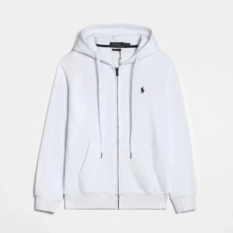 Zipper white with black label