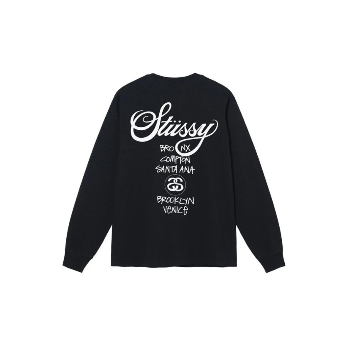 Stüssy World Tour Long Sleeve T-Shirt White - 5
