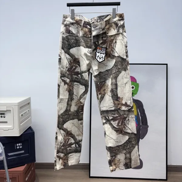 Stüssy x Big Dl Jeans Leopard Print Gradient Washed Denim Jeans - 15