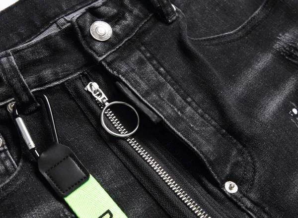 Dsquared2 Distressed Black Paint-Splatter Jeans - 9