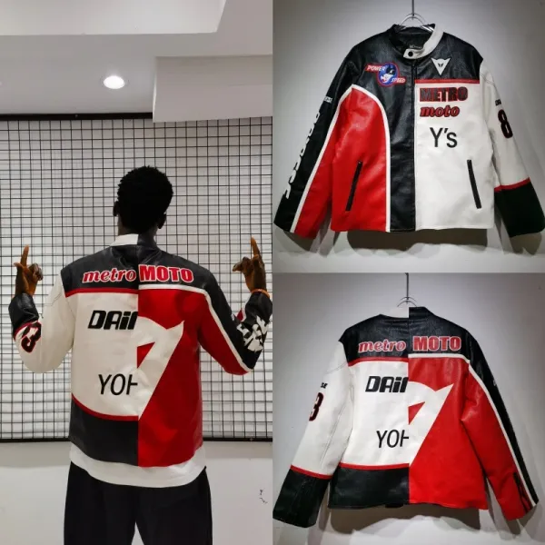 Dainese x Metro Moto Y's Racing Leather Jacket Multicolor - 1