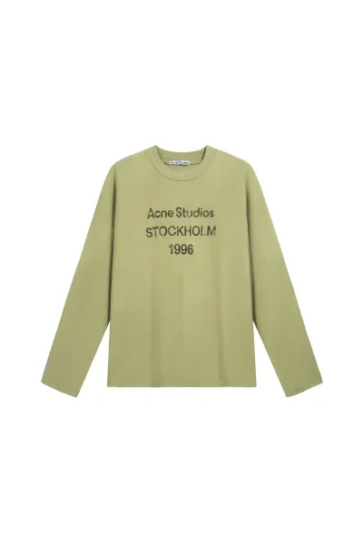 Acne Studios Stockholm 1996 Olive Green Long-Sleeve T-Shirt - 1