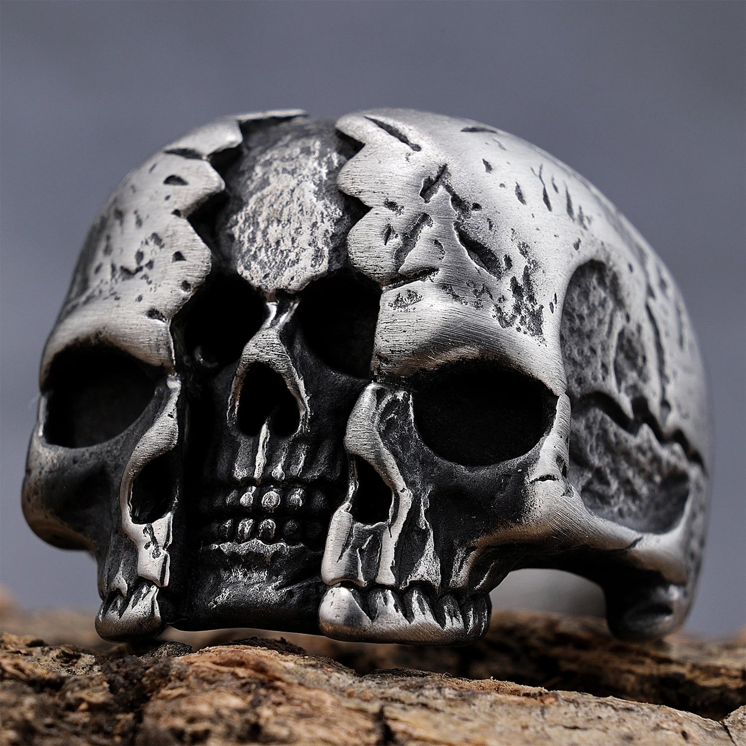 Vintage Skull Head Ring
