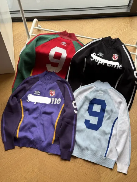 Umbro Retro Football Jersey Sweater Red Green Multicolor - 4