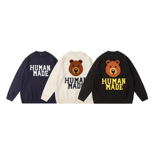 Human Made Dog Knit Sweater Army Green - 4