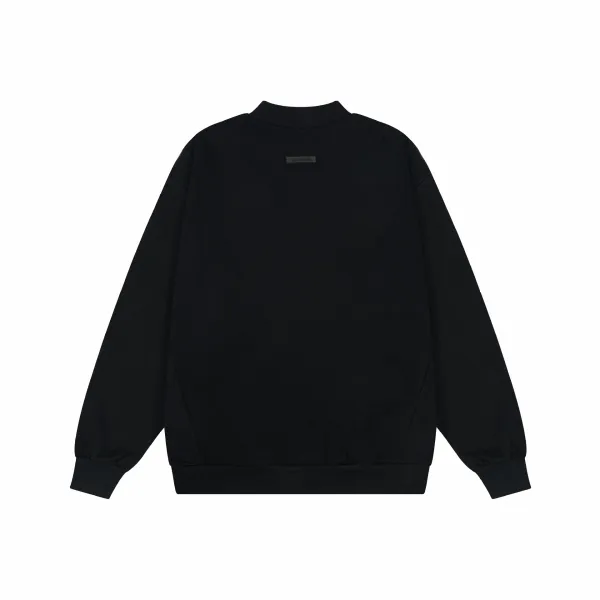 Fear of God Essentials Arch Logo Black Crewneck Sweatshirt - 43